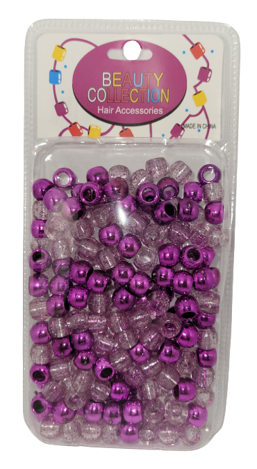 Beauty Collection Purple Large Speckled Beads (METPUR)