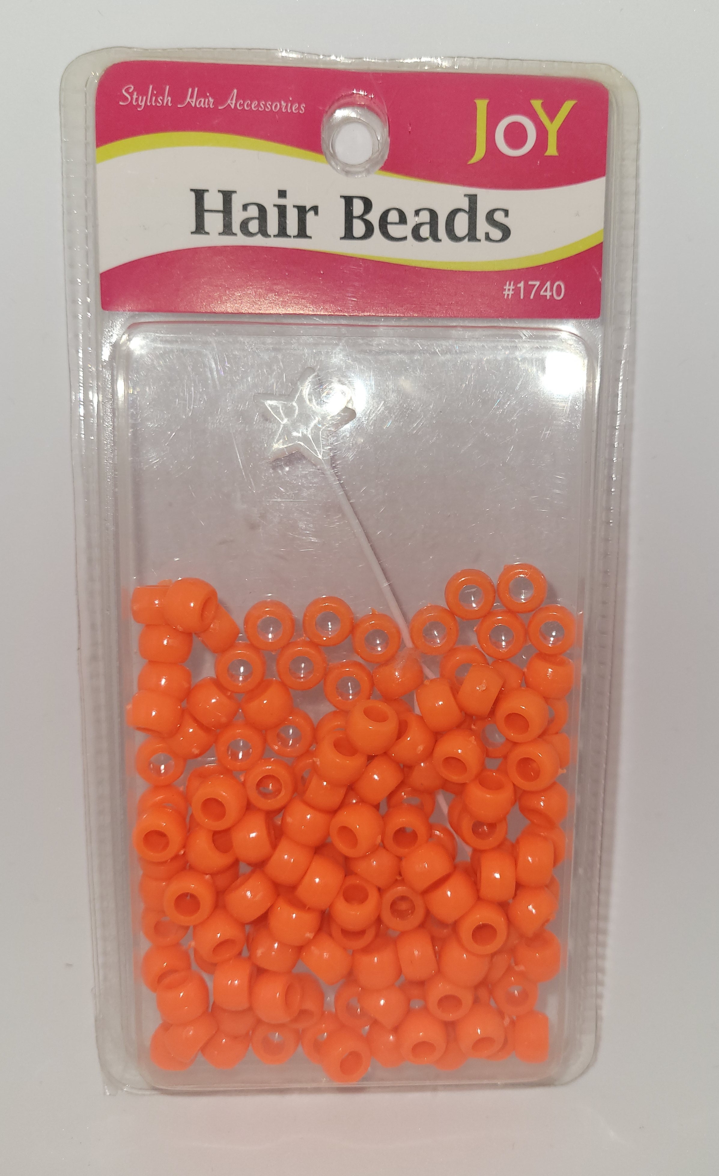 Joy Small Hair Beads Orange #1740