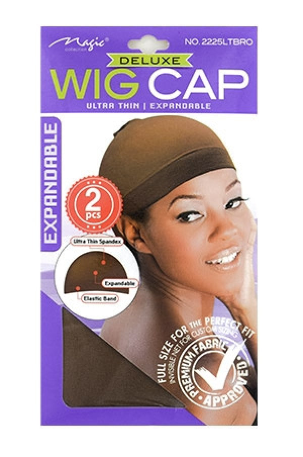 Magic Collection Black Deluxe Wig Cap 2pcs (2225BLA)