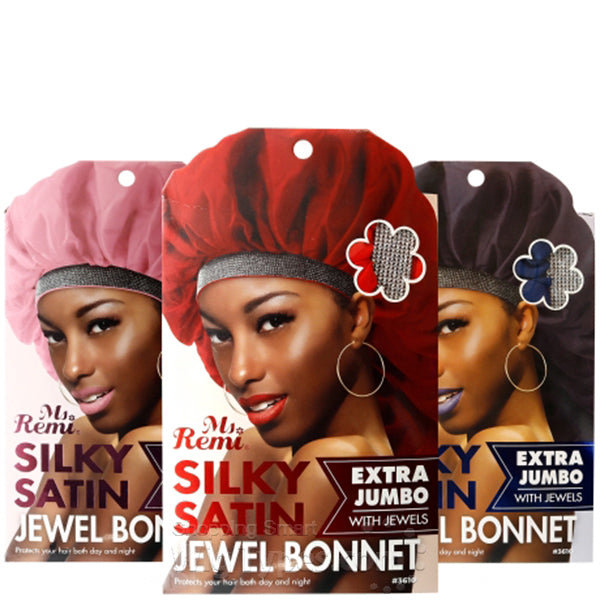 Ms. Remi Silky Satin Jewel Bonnet Super Jumbo