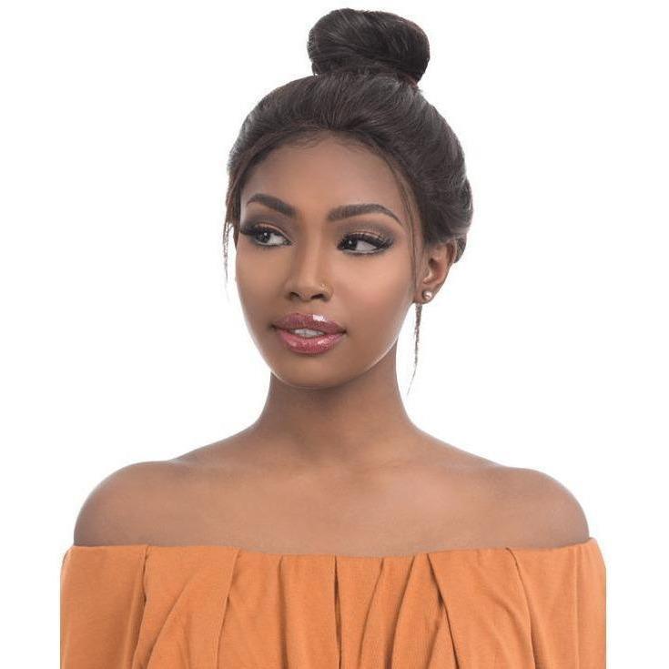 Straight 22' 100% Full Hand-Tied Lace Wig Natural Black